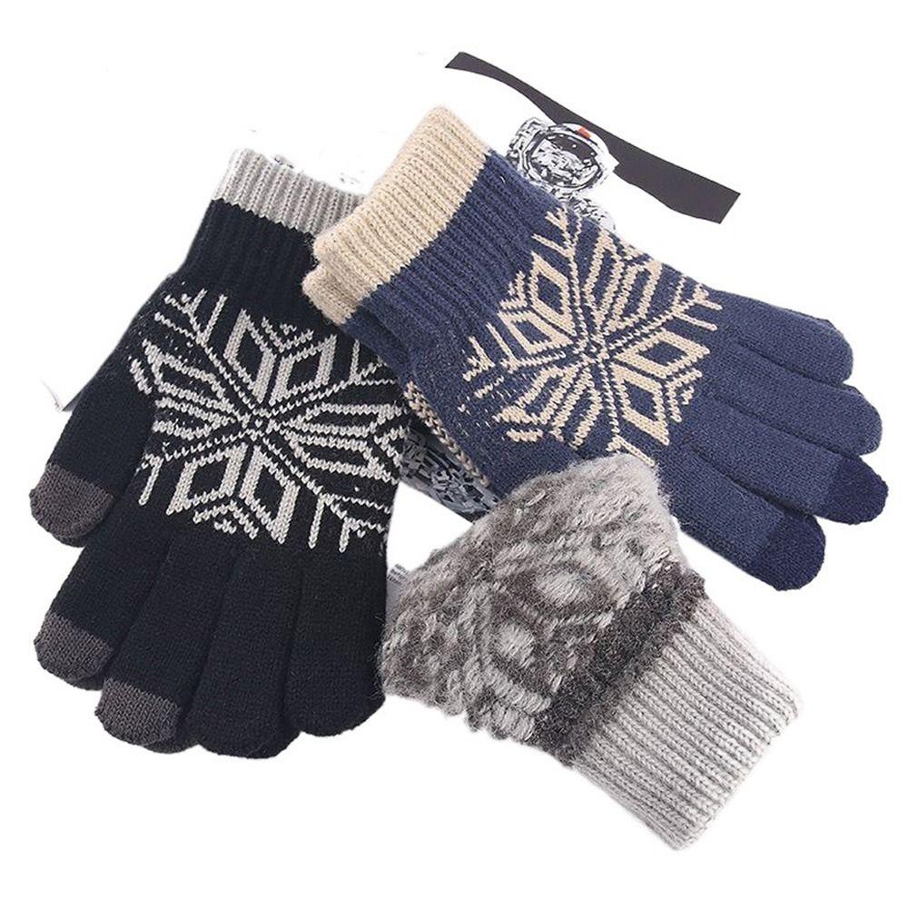 

Зимние перчатки Сохраняют тепло Вязаные варежки Модные аксессуары Перчатки с закрытыми пальцами Перчатки для сенсорных экранов