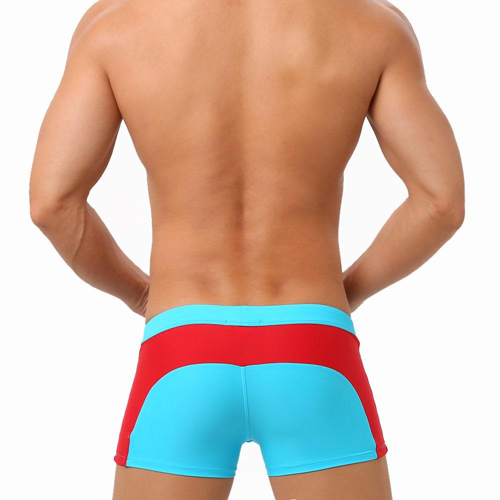 Pánské plavky přední kapsa fit Sexy plavky plážové oblečení opalování Surfování