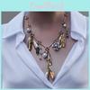 Punk Geometric Pendant Necklace For Women Winter Fashion With Alloy Material