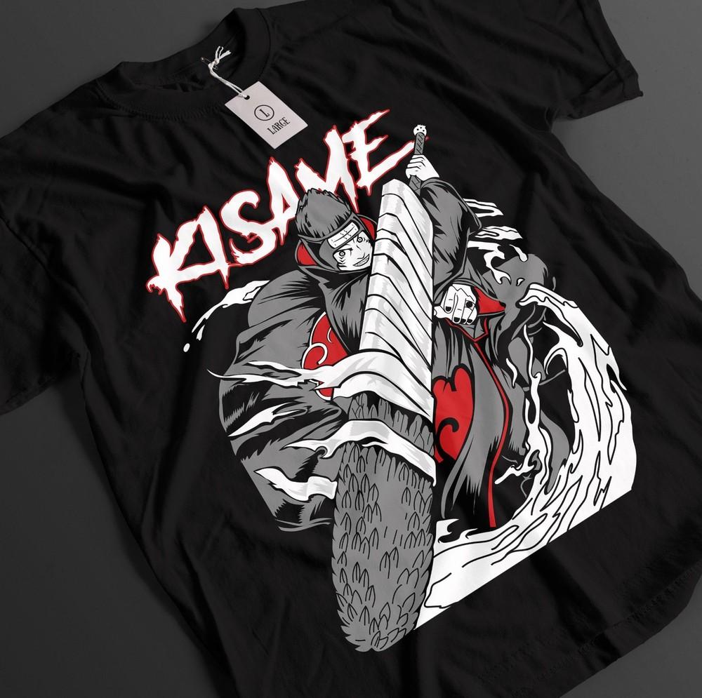 

Naruto Shirt Kisame Tshirt Itachi T-Shirt Akatsuki Anime Might Guy Unisex Tee XL
