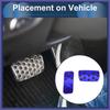 2Pcs Automatic Foot Accelerator Pedal Covers for Subaru Forester 06-18 Blue