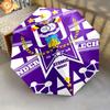 1 PC Automatic Folding Umbrella - Royal Sporting Club Anderlecht Pattern, Portable & Foldable Design with 8 Ribs, Christmas Birthday Gifts