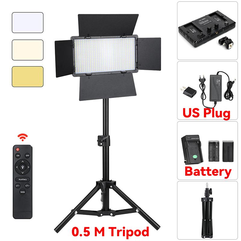 U600 LED Photo Studio Light For Game Live Video Lighting 40W Portable Video Recording Photography Panel Lamp
