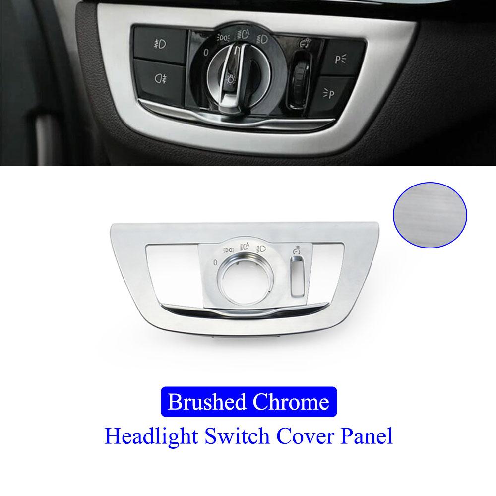 Interior Car Headlight Switch Rotary Knob Light Control Cover Panel Front Rear Foglight Button For BMW G30 G31 G38 F90 G32