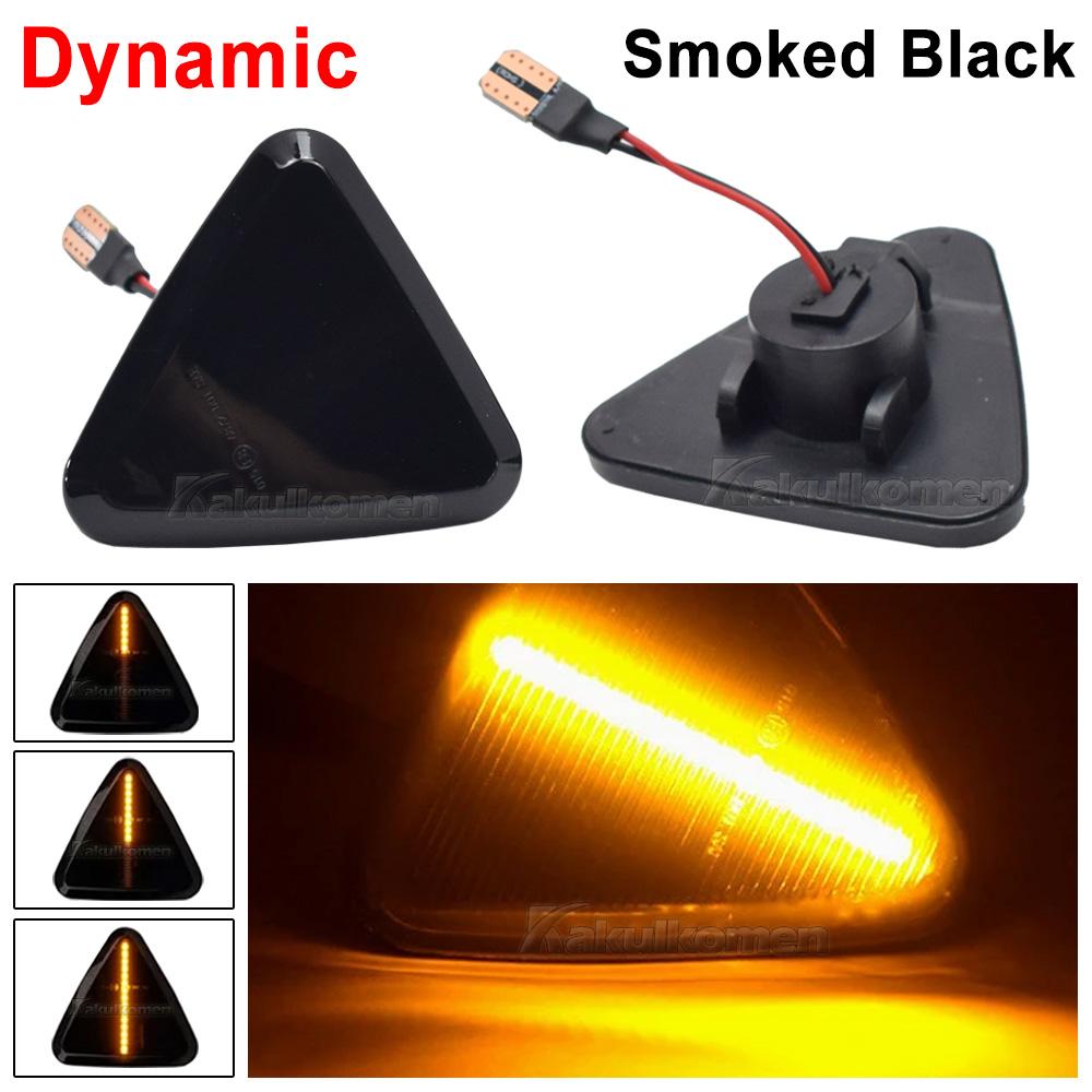 

Sequential Flashing LED Turn Signal Side Marker Light Sequential Blinker Lamp For RENAULT KANGOO II Mod.Bj.2/2008-7/2013 Smoked Black