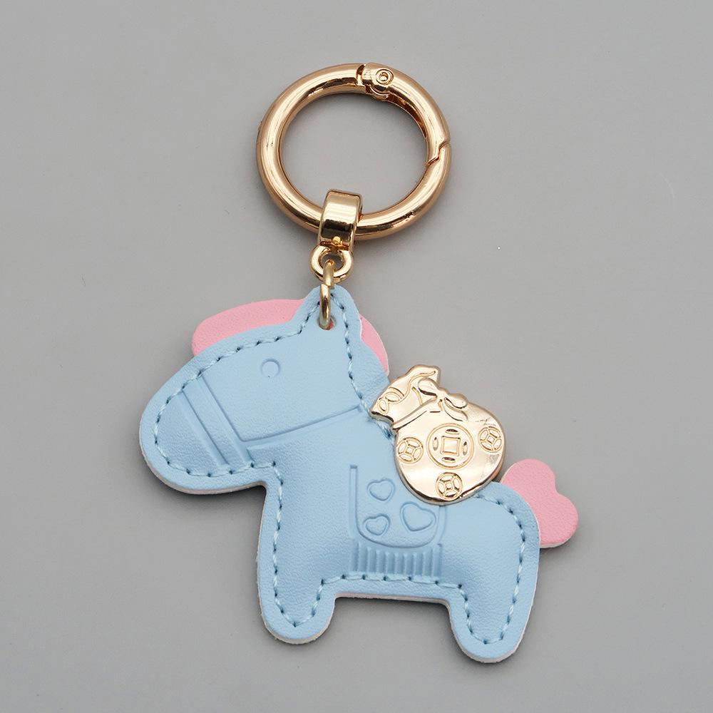 Instant Money Cartoon Pony Pendant Keychain for Couples