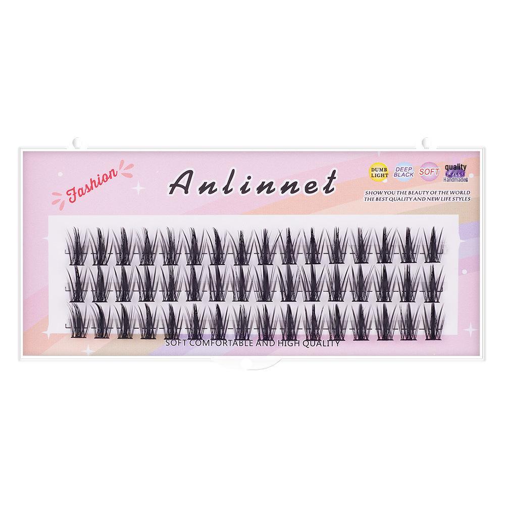 Large Capacity 3-Row False Eyelashes Set - Pure Desire and White Moonlight Styles