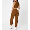 GMXIA Spring Solid-color Round-neck Vest Women's High-waisted Fashionable Casual Long Pants Set