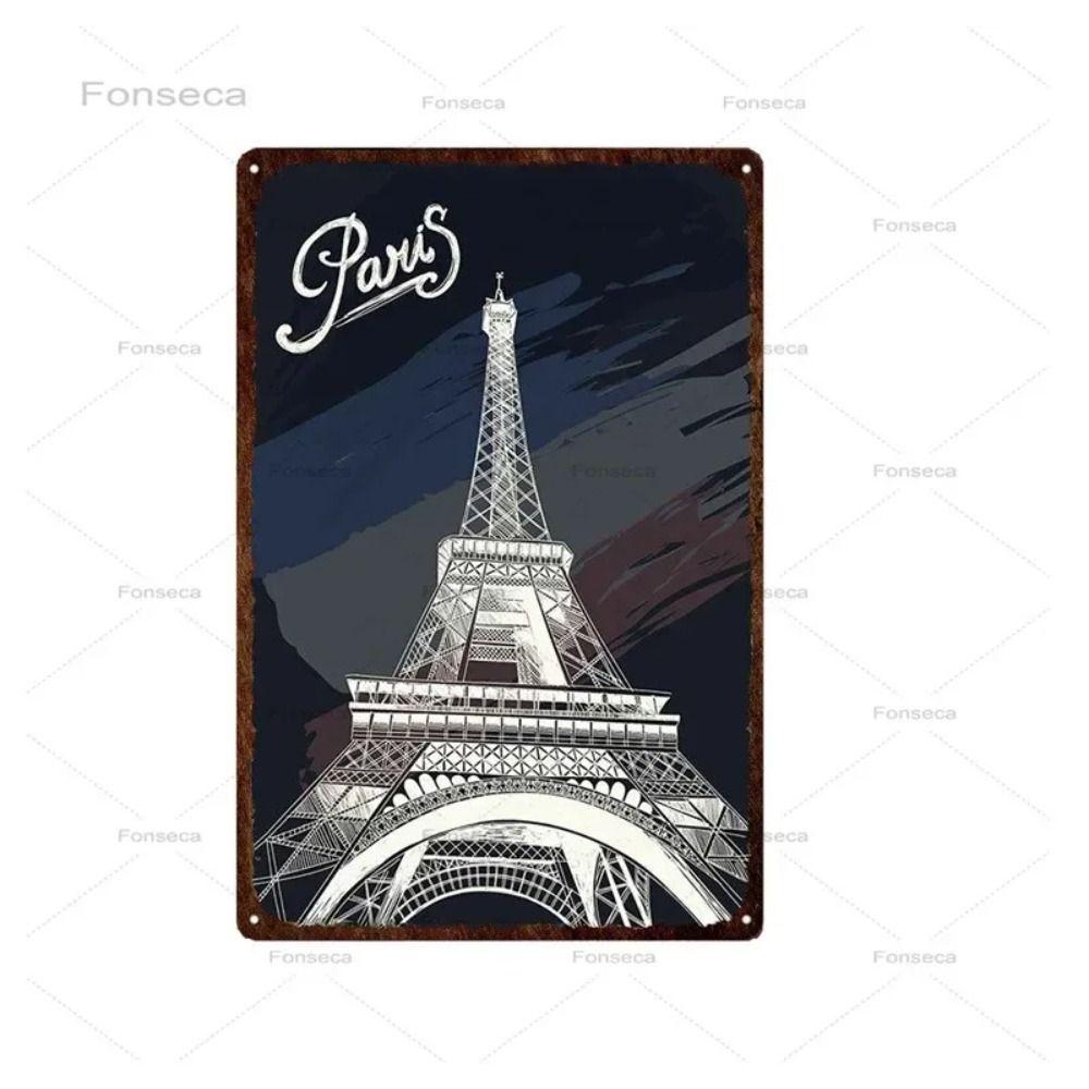 Metal Sign London Retro Wall Decor 20x30 cm