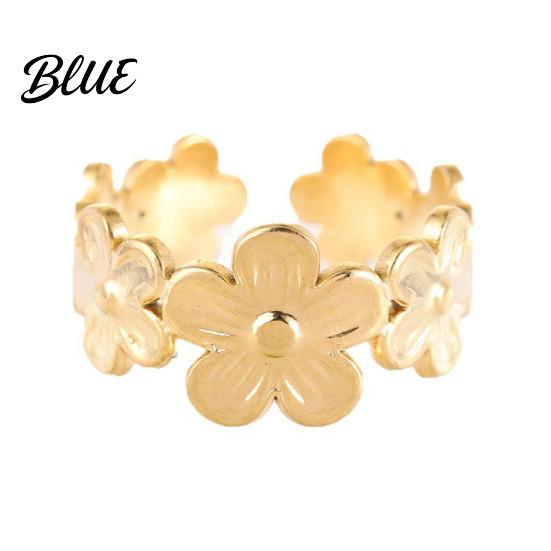 Durable Gold Ring Women Open Lightweight Comfortable Anti-Oxidation Fine Craftsmanship