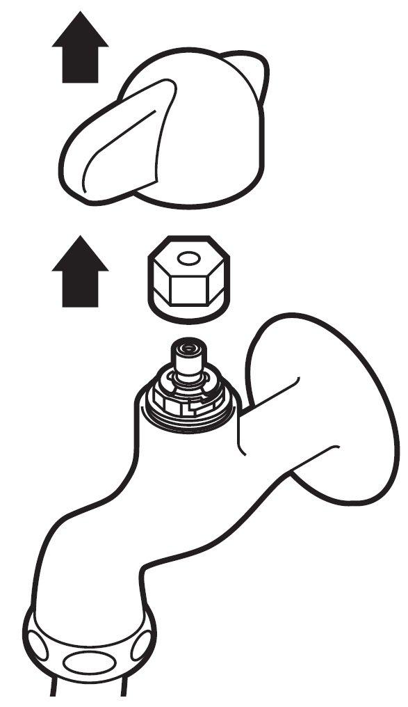 SANEI Mini Cera Series Washing Machine Faucet, 90-Degree Opening/Closing Lever Handle, JY1235TV-1-13