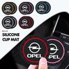 For 2Pcs Car Silicone Coaster Anti-Slip Water Cup Drink Mat Insignia Corsa Zafira Mokka Grandland Antara Ampera