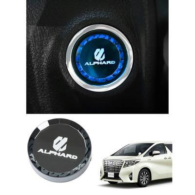 ALPHARD 30 Series Engine Start Button Cover Crystal Surface Start Switch Ring Stop Cover Interior Trim Replacement Parts