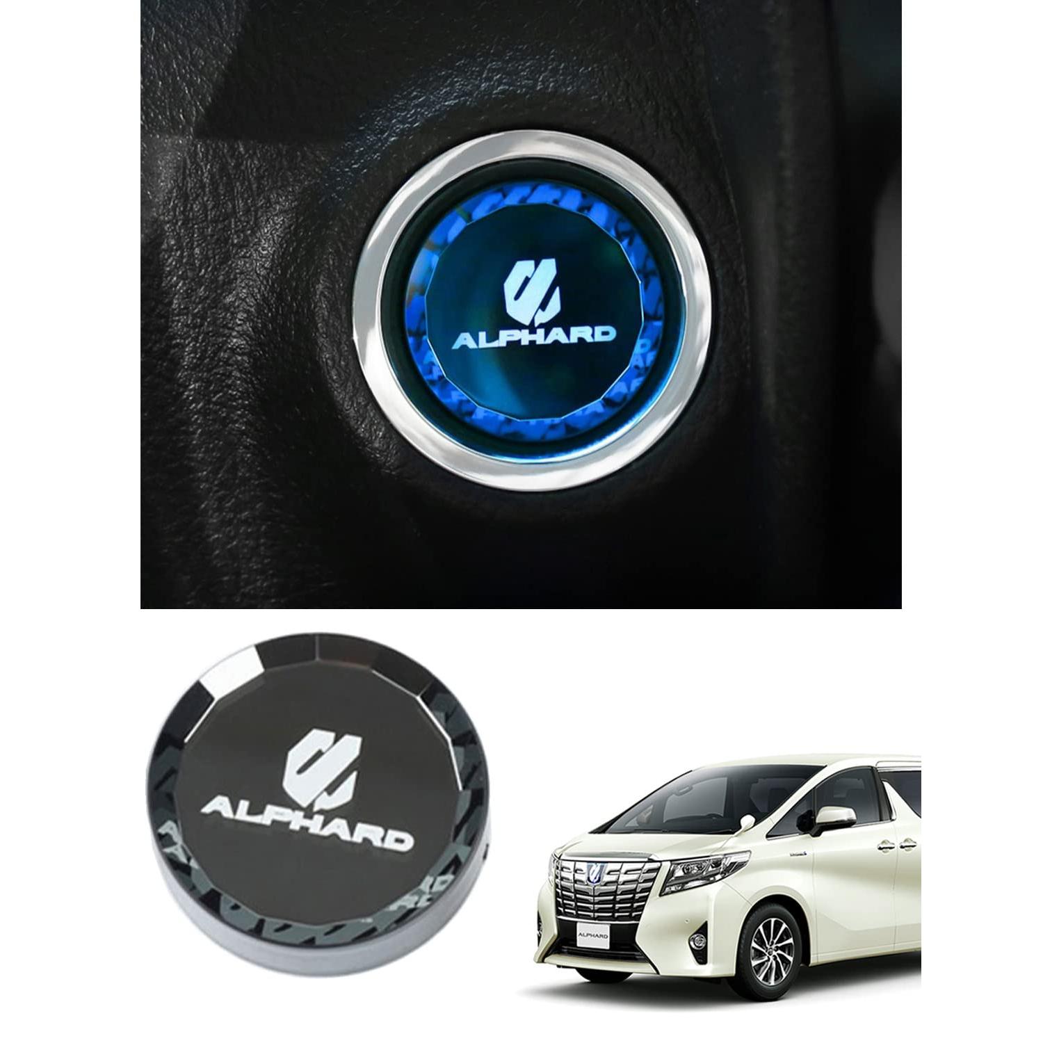 

ALPHARD 30 Series Engine Start Button Cover Crystal Surface Start Switch Ring Stop Cover Interior Trim Replacement Parts
