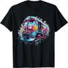 Street Art Zug Kräftige Lebendige Farben Graffiti T-Shirt DAT Herren Damen Tanktop Sweatshirt Hoodie Schwarz