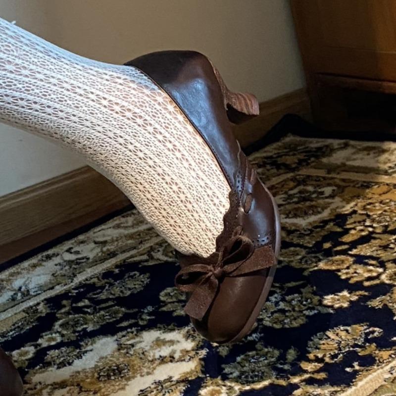 Retro Bow Thin Heel Shallow Mouth Single Shoes Women's Versatile Commuter Shoes Are High Heels