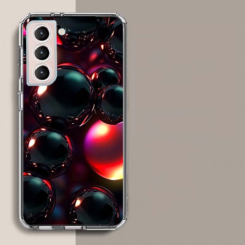 

Yuansu Ball Phone Case For Samsung Galaxy S25 Edge S24 S23 FE S21 S20 S10 Plus S22 S26 Ultra Cover Clear Cases TPU Capa Shell Co Samsung S20 Plus