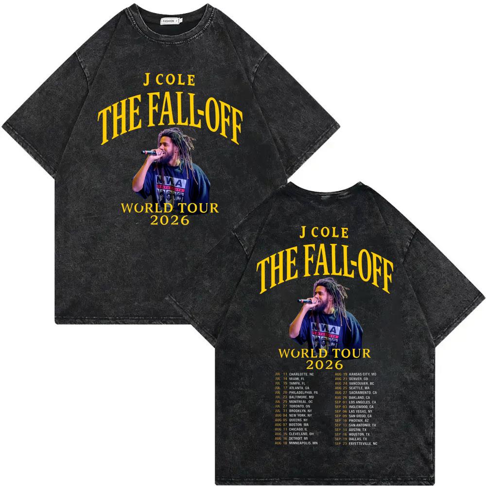 Vintage Washed J Cole Born Sinner Album Merch Tshirt High Quality Fashion Oversized T Shirts Men Women Casual Cotton Tshirts