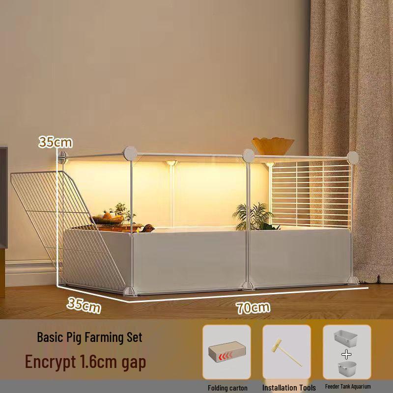 Guinea Pig Playpen & Indoor Villa - Extra Large Cage with Storage