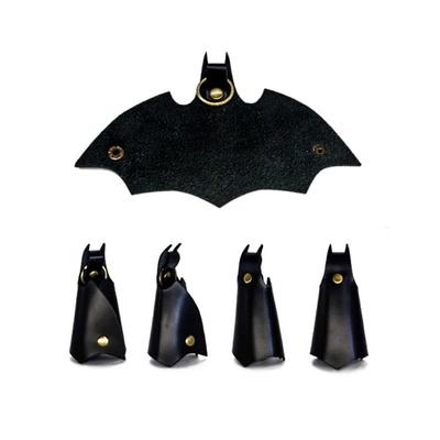 Anime Batman Přívěsek na klíče k autu pro muže Kožený držák na klíče od auta Klíčenka Bat Man Autopříslušenství