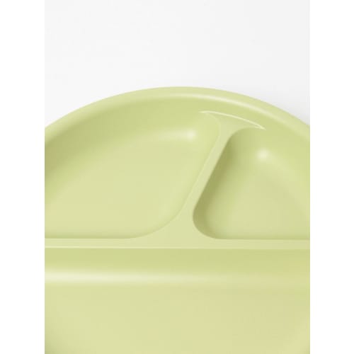 Kodomo Beams Iiwan Lunch Plate for Kids, Leaf Green, One Size
