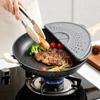 Food Grade Splatter Cover Foldable Silicone Splatter Shield Oil Splatter Guard  Cutlet Cooking