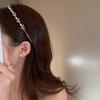 Accessories Tiara Gold Leaf Headband Rhinestone Hair Band Girl Thin Hair Hoop Korean Style Headwear