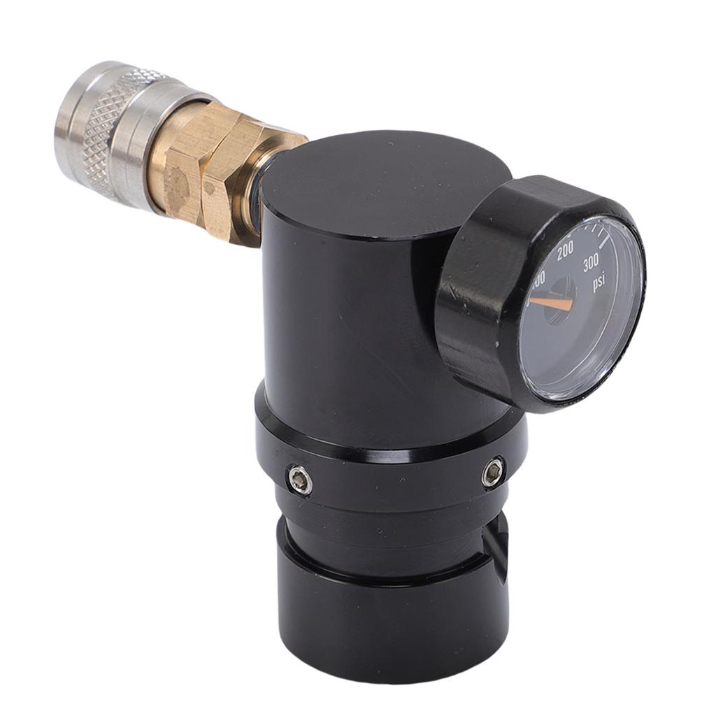 Mini CO2 Regulator Low Pressure Fast Refresh Pressure Regulator Input Thread G1 2 14 Output 20psi to 200psi Adjustable