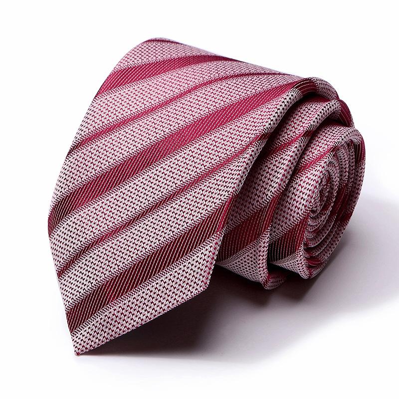 Tie Tie Polyester Silk Tie 8Cm Business Men'S Dress Wedding Studio Tie