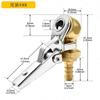 Tire Valves Copper Air Chuck for Quick Inflation On Various Vehicles Featuring Shut Off Valves Universal Copper Chuck