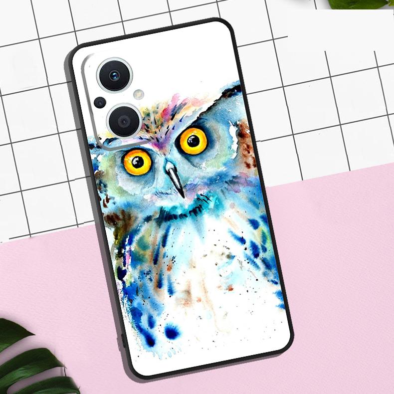 Cartoon Owl Case For OPPO Reno 11 12 13 F 8T 7 8 10 Pro OPPO Find X8 Pro X3 X6 Pro X5 Lite Cover Coque