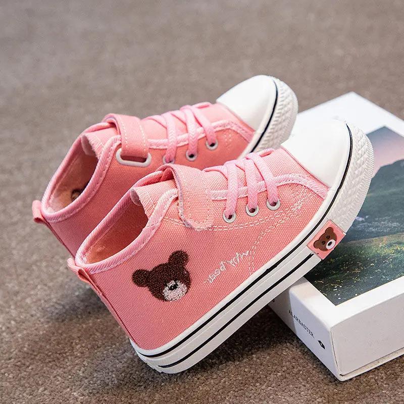 

Children s Mid-Top Canvas Shoes Soft Bottom Comfortable Casual Children s Shoes Boys and Girls Non-slip Breathable Board Shoes 26