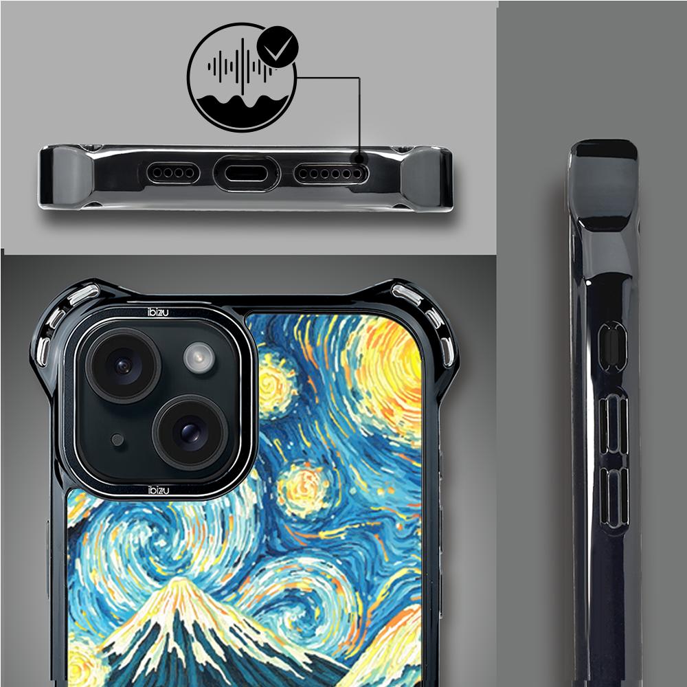 Etui Do Iphone 15 Plus Ibizu Dropguard Ultra Z Magsafe, Van Gogh, Gwieździsta Noc