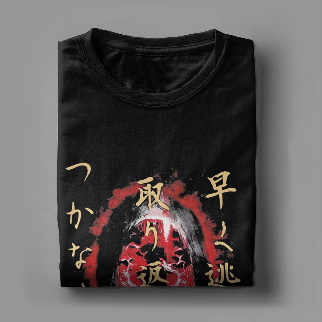 Silent Hill F Horror Game T Shirt for Men 100% Cotton Awesome T-Shirt Round Collar  Tee Shirt Short Sleeve Clothing Plus Size