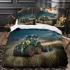 Boys Tractor Construction Cars Comfortable Duvet Quilt Cover Pillowcase Bedding Set Children Bedroom Decoration Home Textile