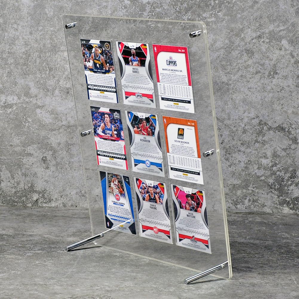 REDICE Display UV Card 3 Magnetic Loaders Display Card Trading Card Compatible with Cards Approximately 2mm Thick Cards 3 Magnetic Screw-Down Case,