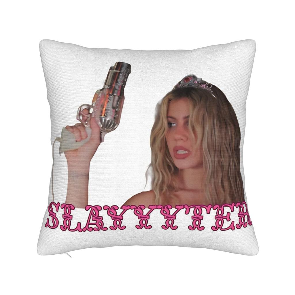 New Singer Slayyyter Merch Pillow Cover Custom Cushion Cover Vintage Pillow Case For Couch Sofa Bedroom