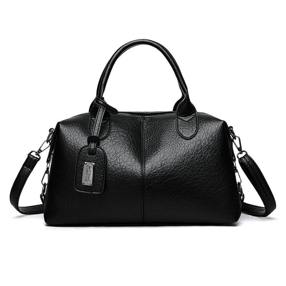 Women's PU Leather Hobo Shoulder Bag Large Capacity Casual Tote Handbag