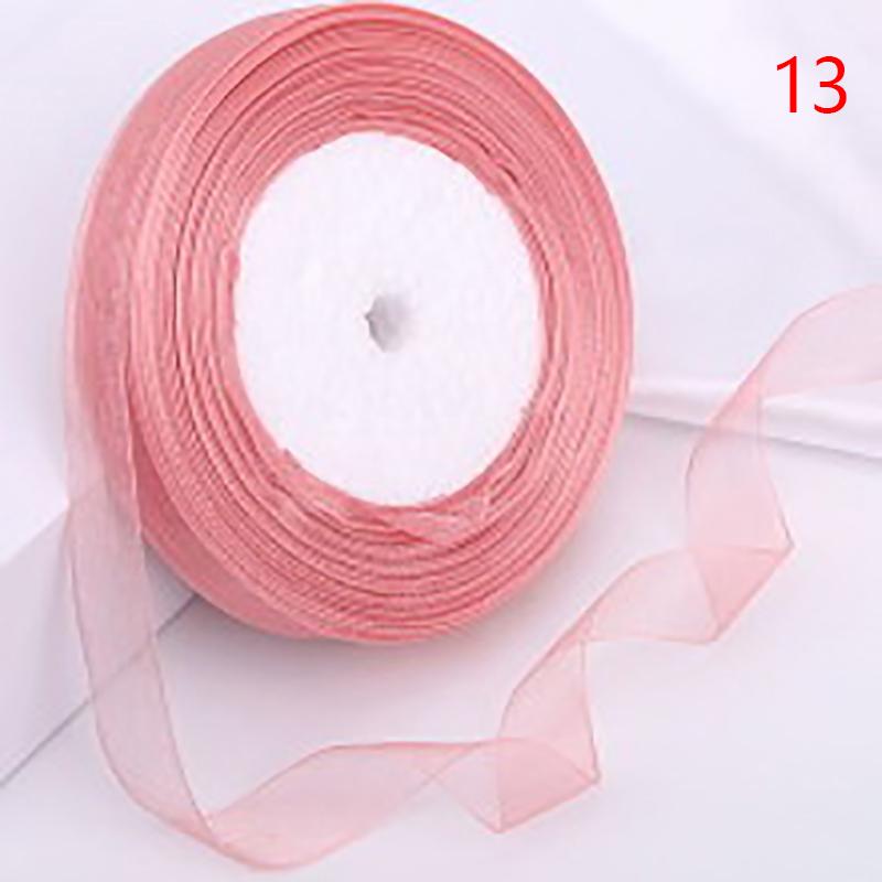 38Meter/Roll 1.5Cm Sheer Chiffon Ribbon For Handmade Bow Craft Wedding Christmas Decoration Diy Card Gift Wrapping