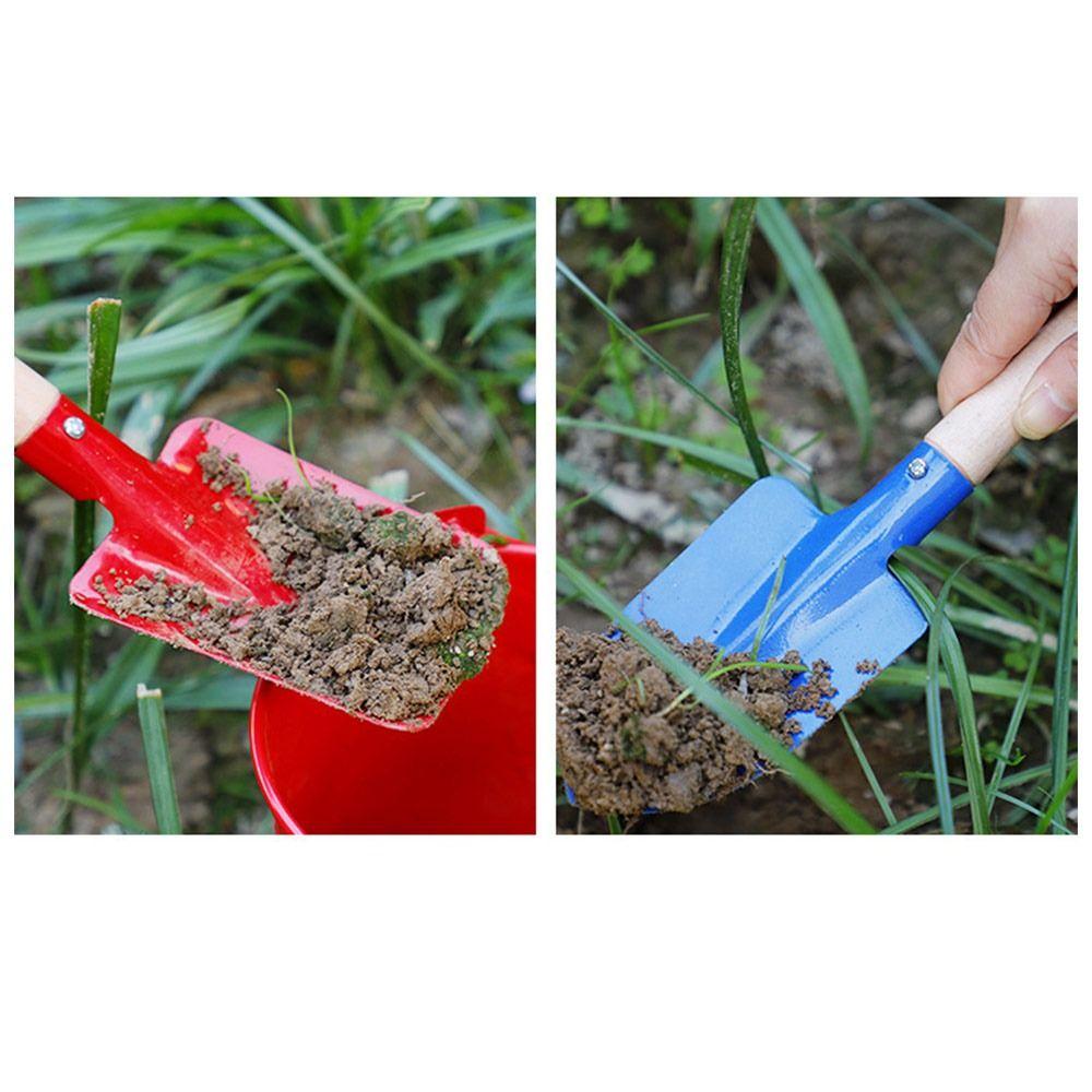 Juego de 3 Piezas de Herramientas de Jardinería de Metal con Mango de Madera Juego de Herramientas para Bonsái Juego de Palas de Plantación Suministros de Jardín