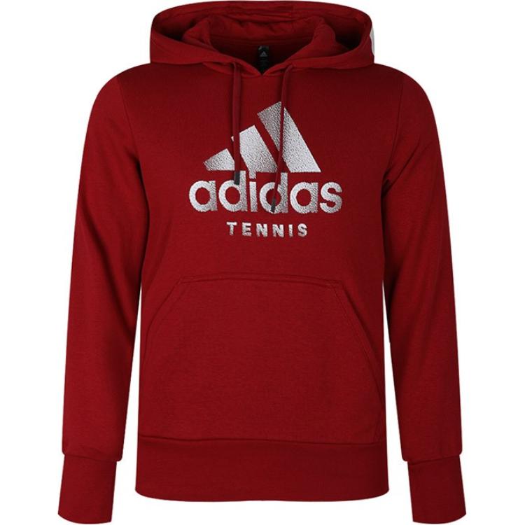 

Adidas Tennis Cat Hoodie Comfortable Letter Long Sleeve Sweatshirt Men Hoodies Red FJ3888 M