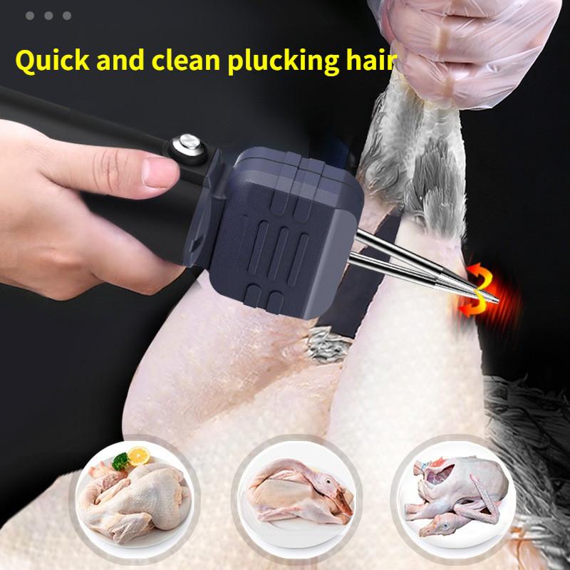 Ruční elektrický vytrhávač chloupků Malý přenosný stroj na rychlé odstraňování chloupků drůbeže Domácí nástroj na škubání kuřat a kachen