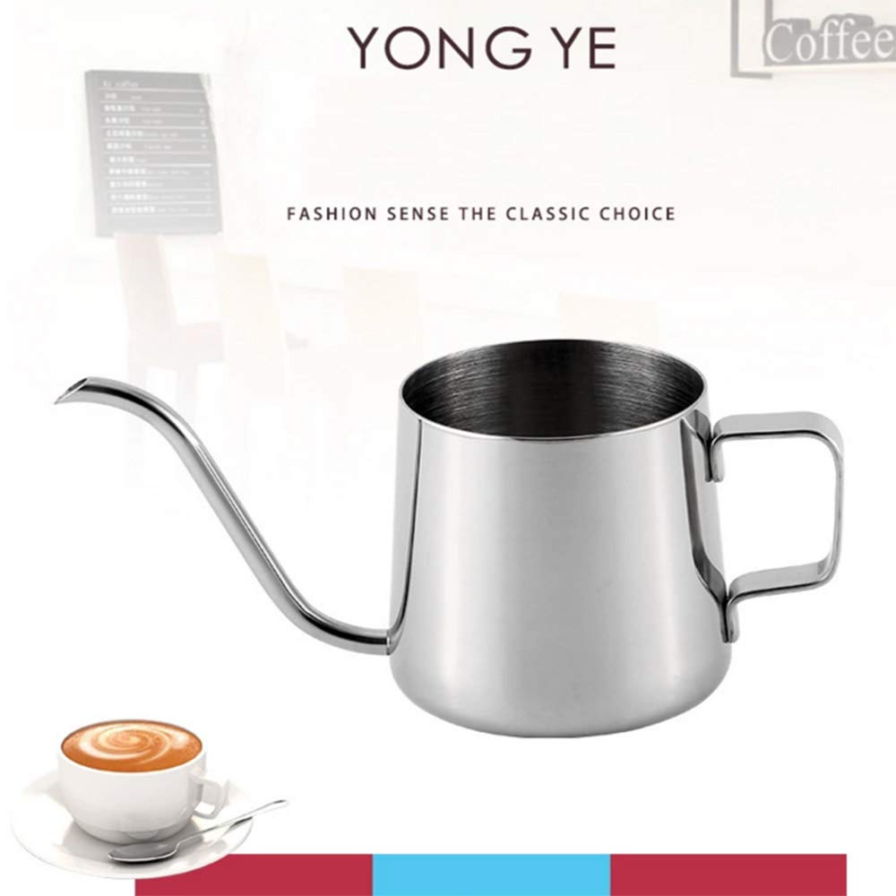 NITIUMI Coffee Pot, Coffee Kettle, Drip Kettle, Coffee Drip Pot, Narrow-Mouth, Lightweight, Stainless Steel, Suitable for Coffee, Tea, Milk, and