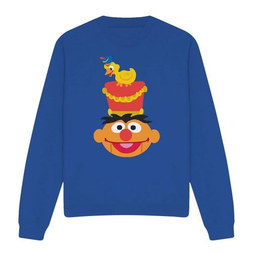 Sesame Street Unisex Dospělý Vánoční mikina Ernie Louskáček