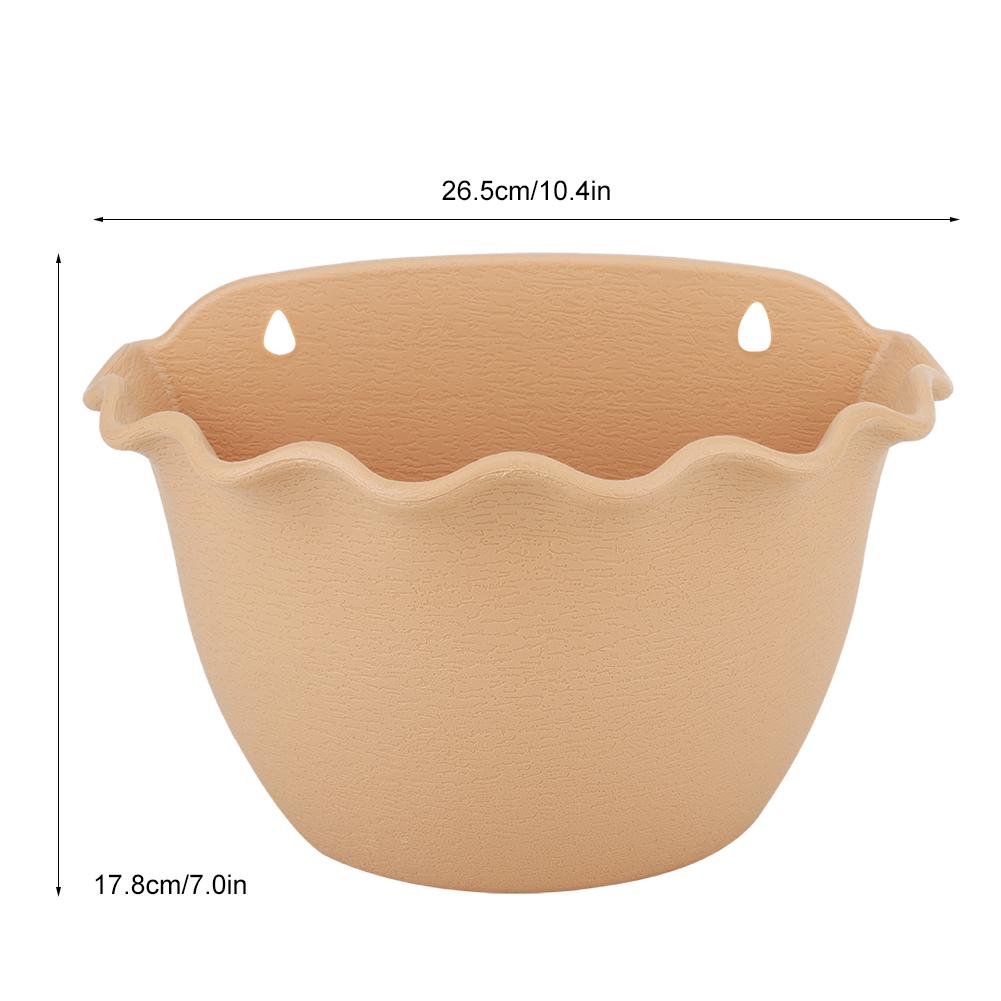Flower Pot, Garden Planter Floral Container Wall Mounted Planter Vase Pot Portable Flower Vase Container with Tray   Flowers Planter for Garde