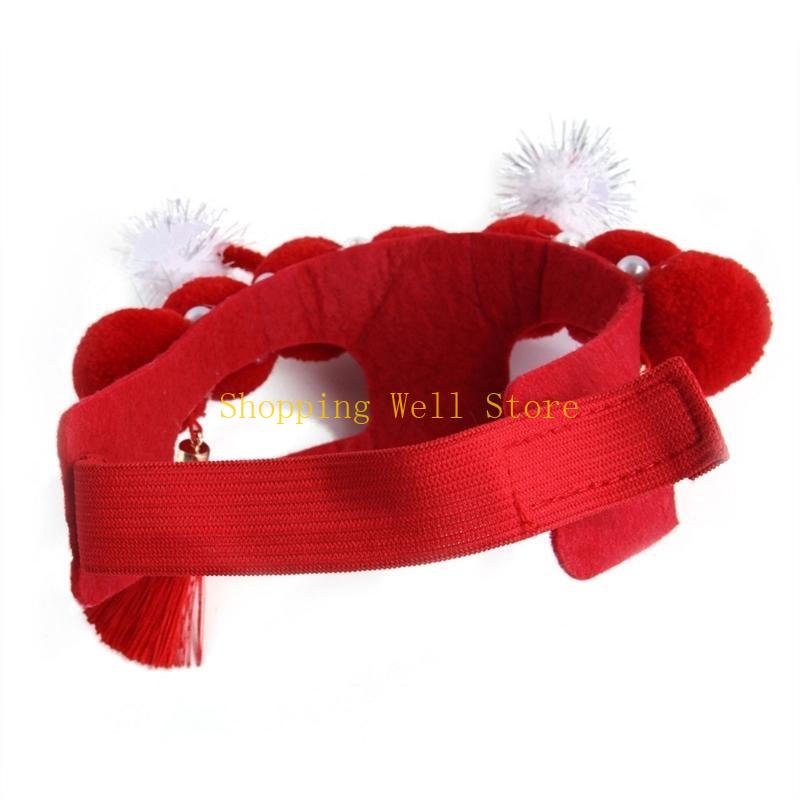 KX4B Dog Chinese Headband with Adjustable Neck Strap Taking Photo Props China Mainland