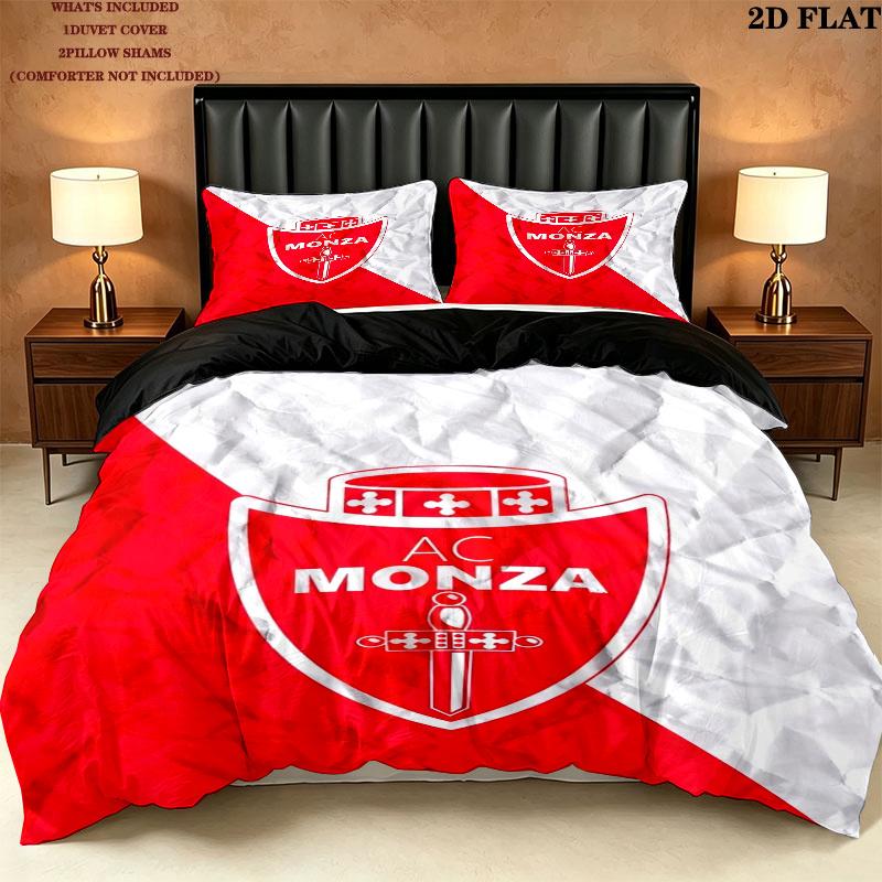 Ac Monza Pattern Bedding uilt Set uilt Cover Pillowcase Home Decoration Birthday Gift (1 * duvet cover + 2 * pillowcase without core)