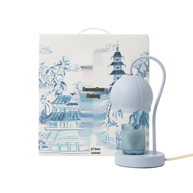 THE BEAST Small Lily-of-the-Valley Scented Candle & Wax Melting Lamp Gift Set