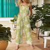 Womens Casual Overalls Jumpsuits Adjustable Straps Sleeveless Bohemian Comfy Rompers With Pocket