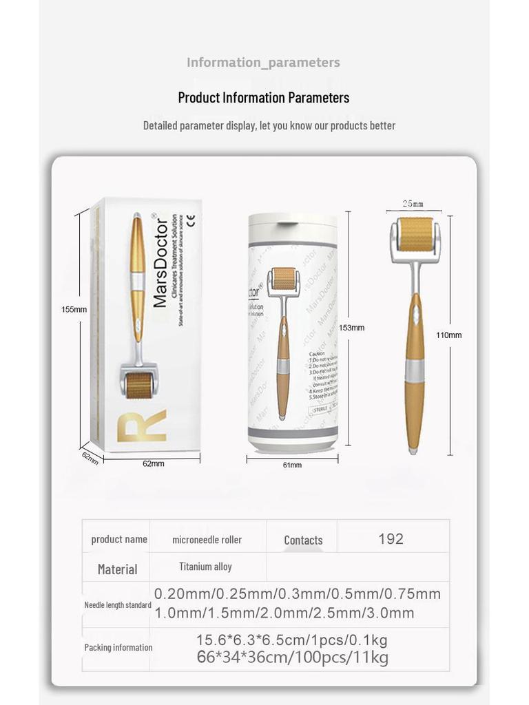 ZGTS Titanium Microneedle Roller for Acne and Skin Care